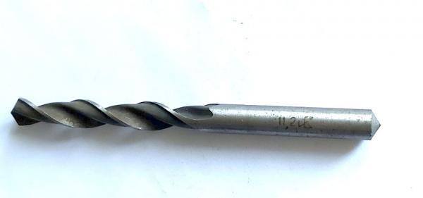 Сверло 11,2 мм, ц/х, Р6М5, средняя серия, 142/94 мм, класс В1, ГОСТ 10902-77, СССР, Винницкий инструментальный завод.